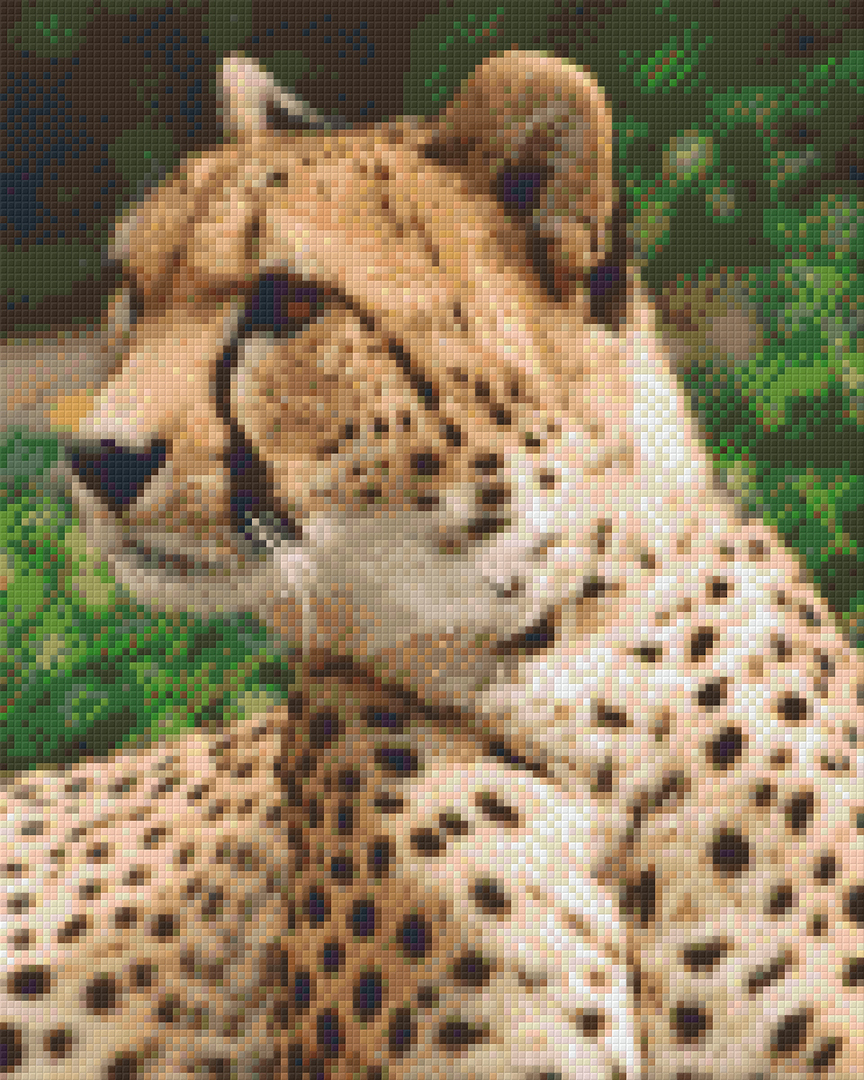 Cheetah Nine [9] Baseplate PixelHobby Mini-mosaic Art Kit image 0